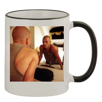 David Beckham 11oz Colored Rim & Handle Mug