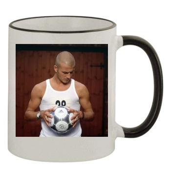 David Beckham 11oz Colored Rim & Handle Mug