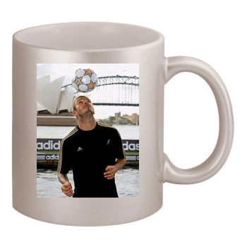 David Beckham 11oz Metallic Silver Mug