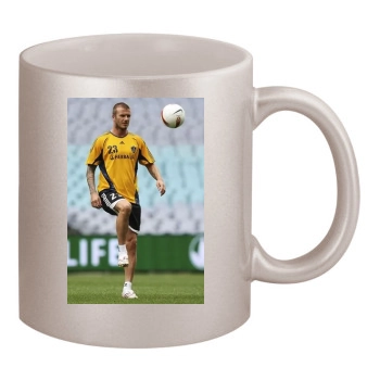 David Beckham 11oz Metallic Silver Mug