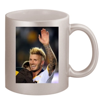 David Beckham 11oz Metallic Silver Mug