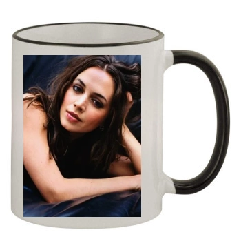 Eliza Dushku 11oz Colored Rim & Handle Mug