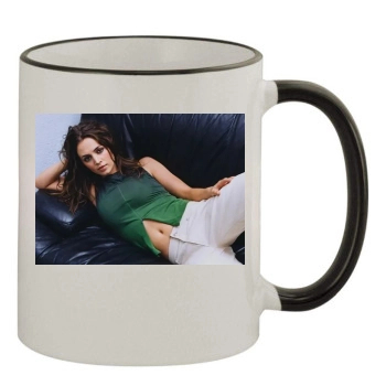 Eliza Dushku 11oz Colored Rim & Handle Mug