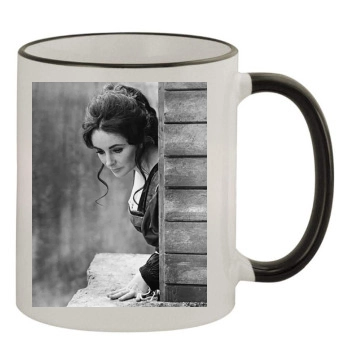 Elizabeth Taylor 11oz Colored Rim & Handle Mug