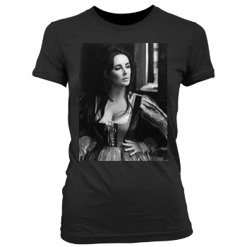 Elizabeth Taylor Women's Junior Cut Crewneck T-Shirt