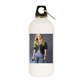 Emilie de Ravin White Water Bottle With Carabiner