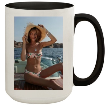 Eva Herzigova 15oz Colored Inner & Handle Mug