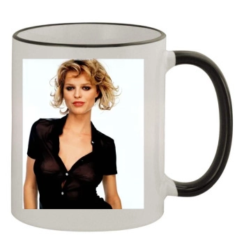 Eva Herzigova 11oz Colored Rim & Handle Mug