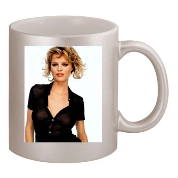 Eva Herzigova 11oz Metallic Silver Mug