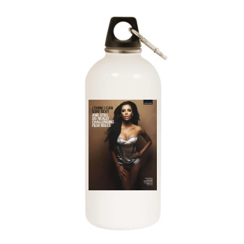 Eva Longoria White Water Bottle With Carabiner