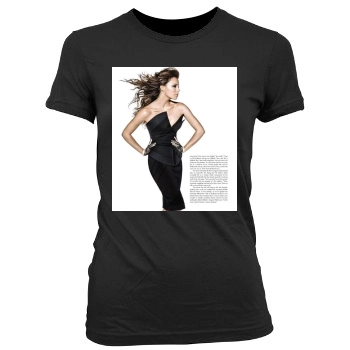 Eva Longoria Women's Junior Cut Crewneck T-Shirt