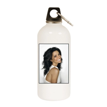 Eva Longoria White Water Bottle With Carabiner