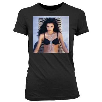 Eva Longoria Women's Junior Cut Crewneck T-Shirt