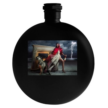 Eva Mendes Round Flask