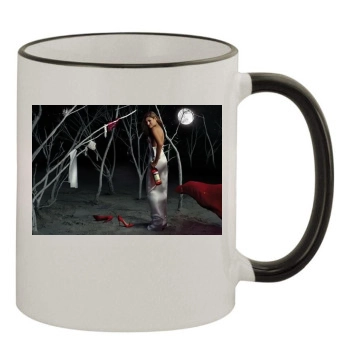 Eva Mendes 11oz Colored Rim & Handle Mug