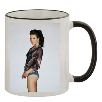 Evangeline Lilly 11oz Colored Rim & Handle Mug