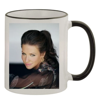 Evangeline Lilly 11oz Colored Rim & Handle Mug