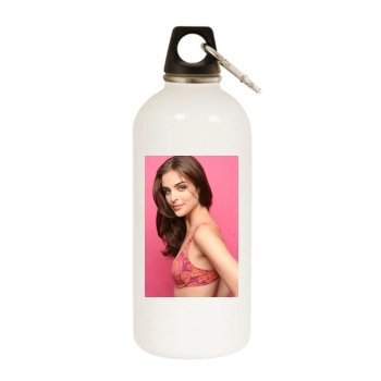 Fernanda Prada White Water Bottle With Carabiner