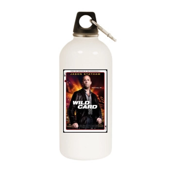 Wild Card (2015) White Water Bottle With Carabiner