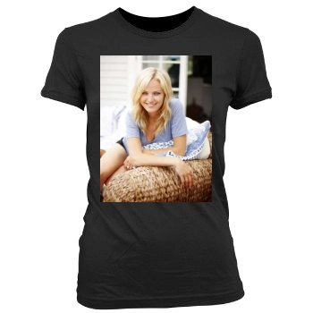 Malin Akerman Women's Junior Cut Crewneck T-Shirt