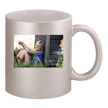 Malin Akerman 11oz Metallic Silver Mug