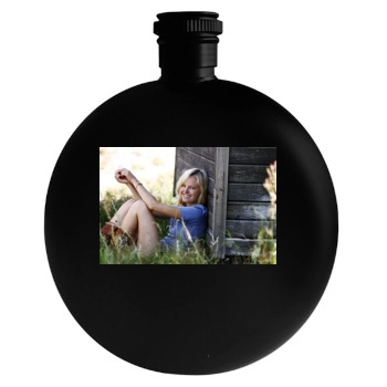 Malin Akerman Round Flask