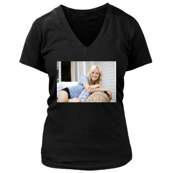 Malin Akerman Women's Deep V-Neck TShirt