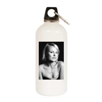 Malin Akerman White Water Bottle With Carabiner