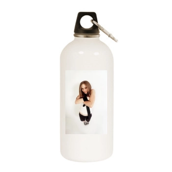 Avril Lavigne White Water Bottle With Carabiner