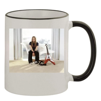 Avril Lavigne 11oz Colored Rim & Handle Mug