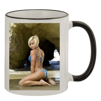 Jamie Eason 11oz Colored Rim & Handle Mug