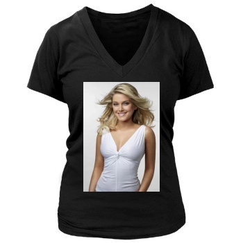 Jeanette Biedermann Women's Deep V-Neck TShirt