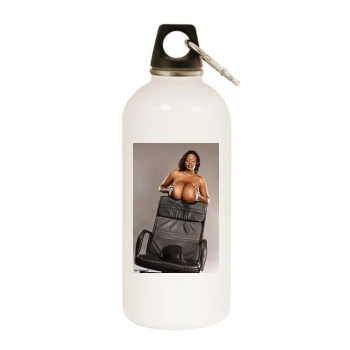 Miosotis White Water Bottle With Carabiner