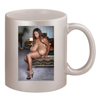 Miosotis 11oz Metallic Silver Mug