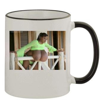 Miosotis 11oz Colored Rim & Handle Mug