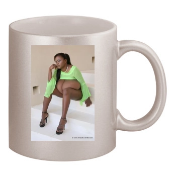 Miosotis 11oz Metallic Silver Mug