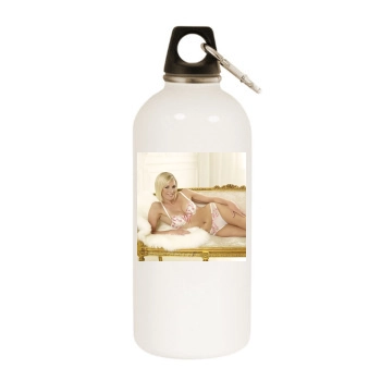 Jenni Falconer White Water Bottle With Carabiner