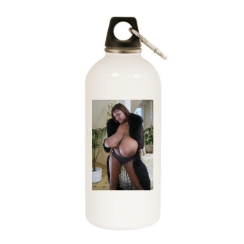 Miosotis White Water Bottle With Carabiner
