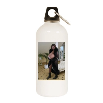 Miosotis White Water Bottle With Carabiner