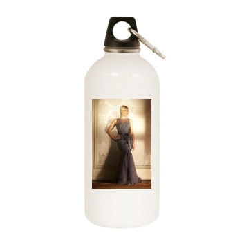 Jenni Falconer White Water Bottle With Carabiner