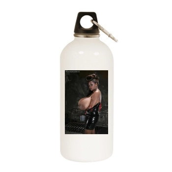 Miosotis White Water Bottle With Carabiner