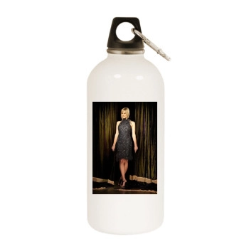 Jenni Falconer White Water Bottle With Carabiner