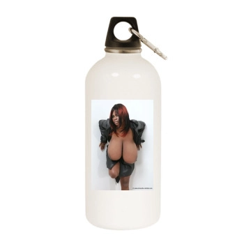 Miosotis White Water Bottle With Carabiner