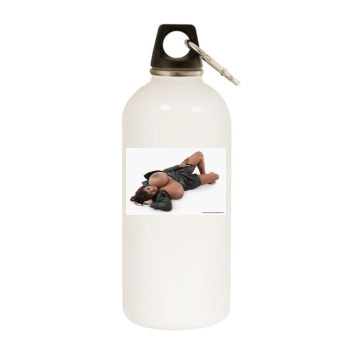 Miosotis White Water Bottle With Carabiner