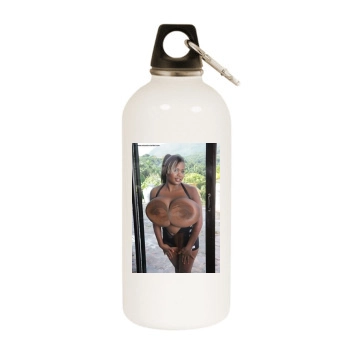 Miosotis White Water Bottle With Carabiner