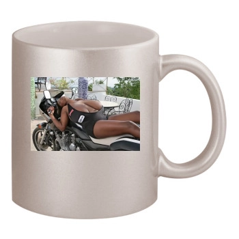 Miosotis 11oz Metallic Silver Mug