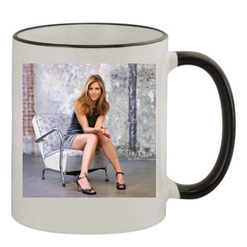 Jennifer Aniston 11oz Colored Rim & Handle Mug