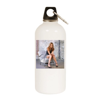 Jennifer Aniston White Water Bottle With Carabiner