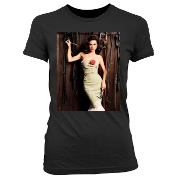 Jennifer Connelly Women's Junior Cut Crewneck T-Shirt