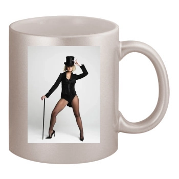 Jennifer Ellison 11oz Metallic Silver Mug